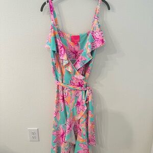 Lilly Pulitzer Fontaine Wrap Dress size Large